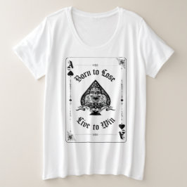 Plus Size Camiseta Women's Ace de Espadas