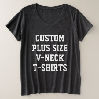 Plus Size CINZA de camiseta de camiseta com camiseta de tama