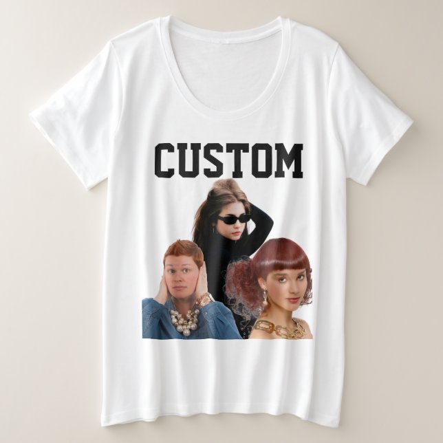 PLUS SIZE CRIE SUA PRÓPRIA CAMISETA RETRÔ PIRATA (Frente do Design)