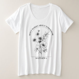Plus Size Deus é uma boa camiseta e as mulheres tamanho meno