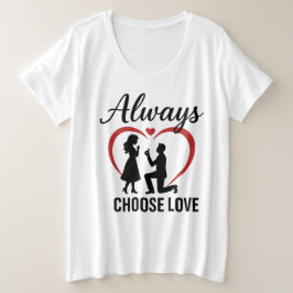 Plus Size Escolher sempre camiseta básica de tamanho mais al