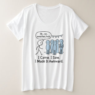 Plus Size Eu Vi Que Fiz Uma Camiseta Engraçada - Engraçada