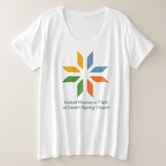 Plus Size Mulheres Unidas na Fé na DSUMC mais camiseta do ta