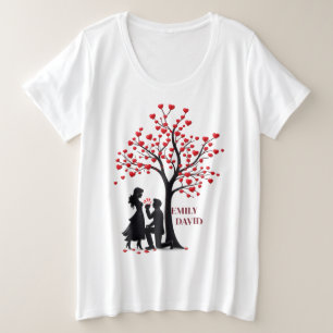 Plus Size Presente de Dia dos Namorados – Camiseta Feminina 
