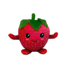 Plushie Adorável de Morango Vermelho de Alta Quali