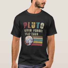 Plutão nunca esqueça a camiseta Planeta 1936-2006