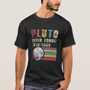 Plutão nunca esqueça a camiseta Planeta 1936-2006