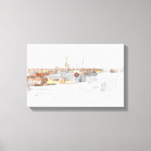 Plymouth Harbor Canvas