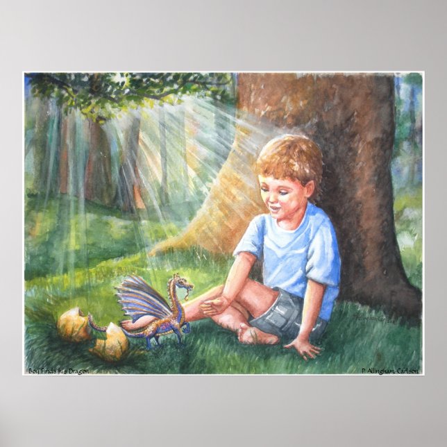 PMACarlson Boy Finds his Dragon Poster (Frente)