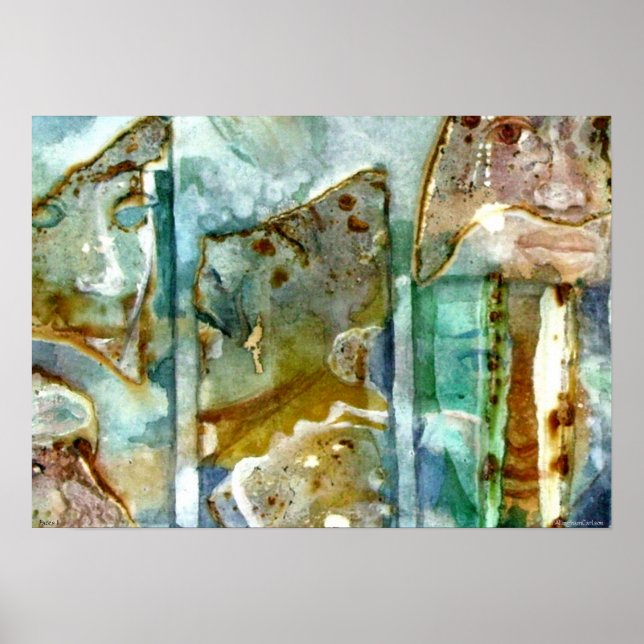 PMACarlson Faces II Poster (Frente)