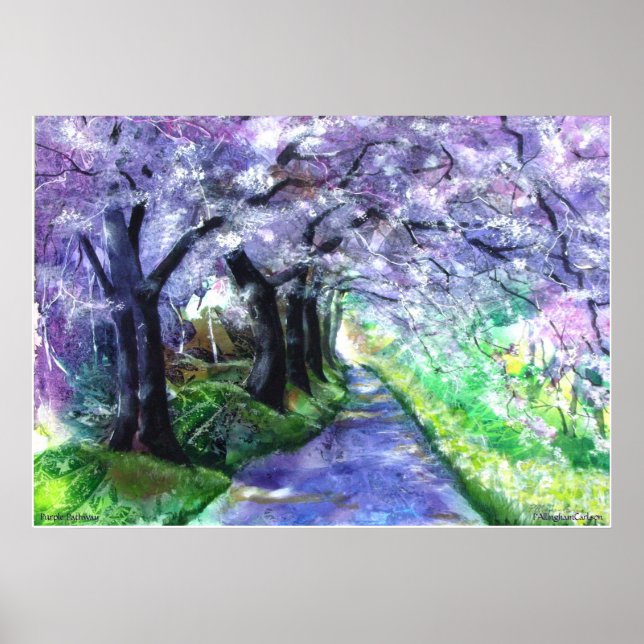 PMACarlson  Purple Pathway Poster (Frente)