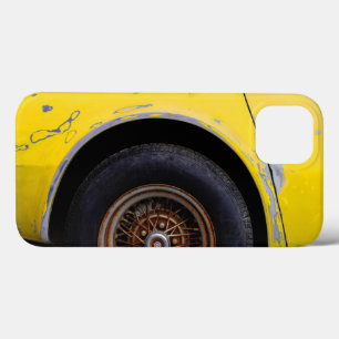 Pneu-Mão-De-Ferro Rusty, Carro Pintado Amarelo Pi