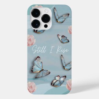 Pó borboleta azul-milenar rosa