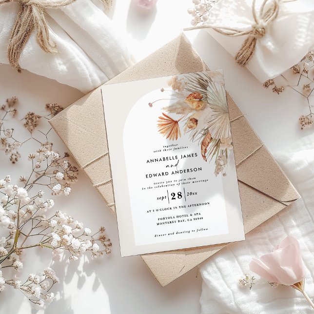 Poa botânica natural de casamentos elegante (Criador carregado)