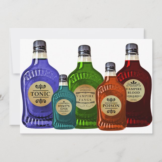 Poção Magna Convite Vampiro Tônico Veneno de Sangu (Frente)