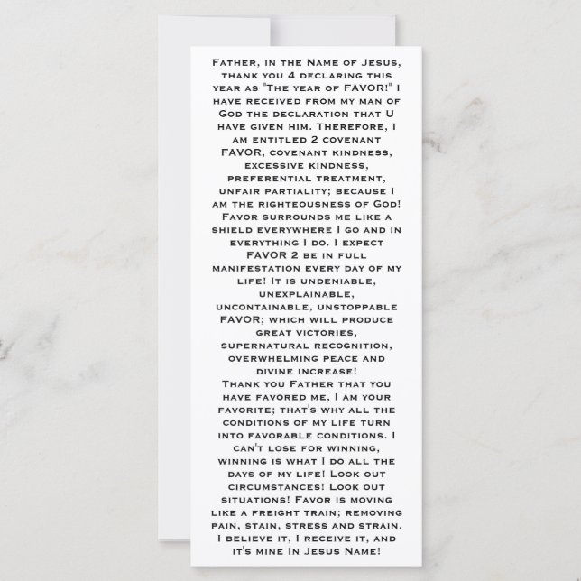 Pocket Favor (Frente)