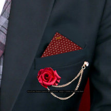 Pocket Square / Bandana de Matizes Vermelhas OVERF