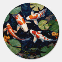 Poço de peixe Koi japonês