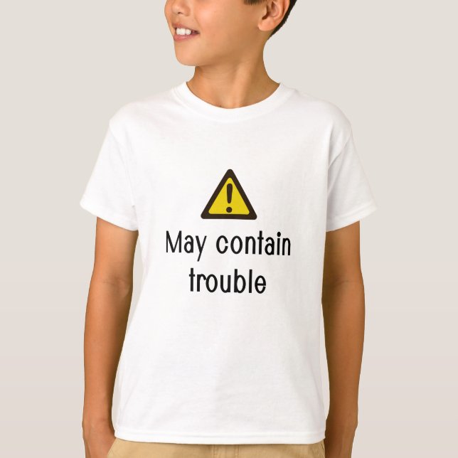 Pode Conter Camiseta de Problemas (Frente)