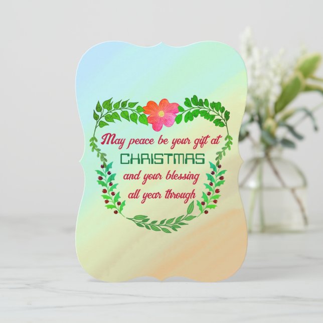 PODE SER O SEU PRESENTE NO Cartão de Natal DE NATA (Em pé/Frente)