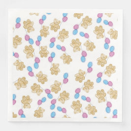 Podemos esperar chá de fraldas guardanapo