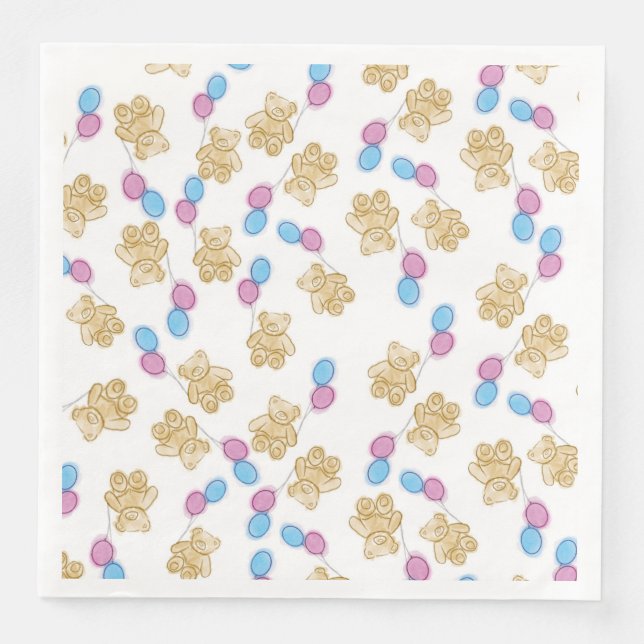 Podemos esperar chá de fraldas guardanapo (Frente)