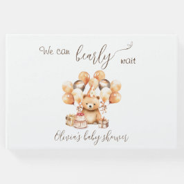 Podemos esperar chá de fraldas livro de convidados