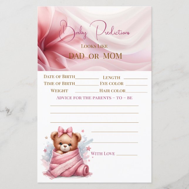 Podemos Esperar Chá de fraldas Rosa (Frente)