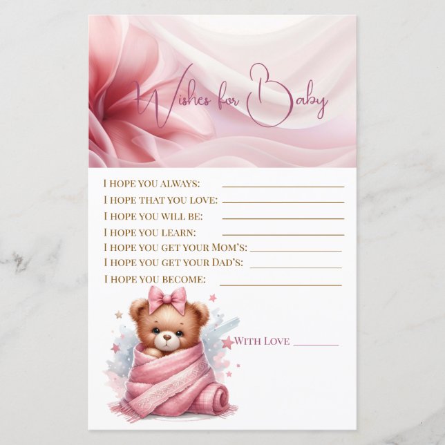 Podemos Esperar Chá de fraldas Rosa (Frente)