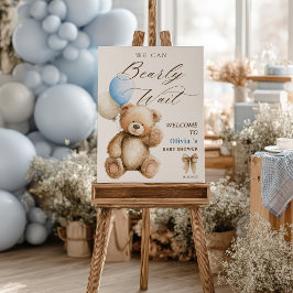 Podemos Esperar O Chá de fraldas Do Urso De Teddy