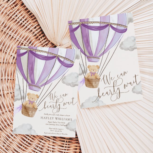 Podemos Esperar O Convite Para Chás de fraldas Lil (Criador carregado)