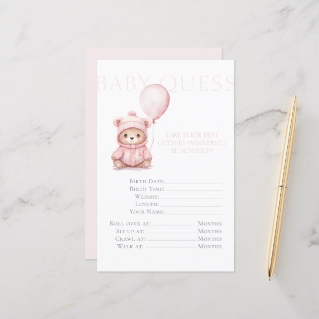 Podemos Esperar O Jogo De Chá de fraldas Da Garota (Frente/Verso In Situ)