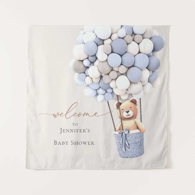 Podemos Esperar! Tapeçaria chá de fraldas (Frente)