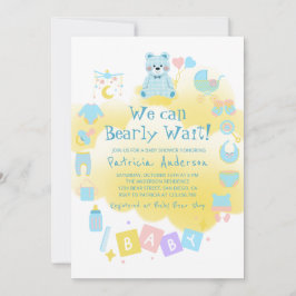 Podemos Esperar Um Convite De Chá de fraldas De Ga