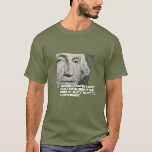 "poder arbitrário" camisa de George Washington