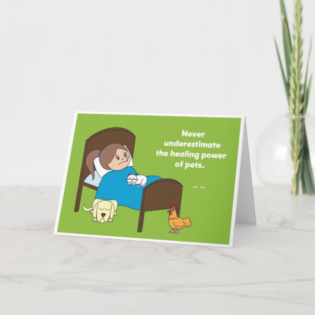 Poder cura dos animais de estimação - cartões (Frente)