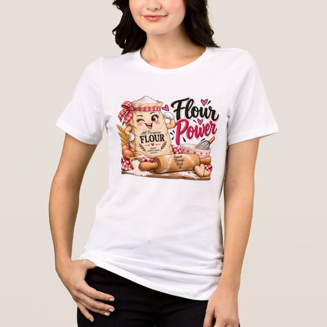Poder da Farinha Design de Biscoitos Engraçado (Frente)
