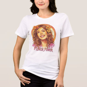 Poder das Flores – Camiseta Vintage Hippie dos Ano