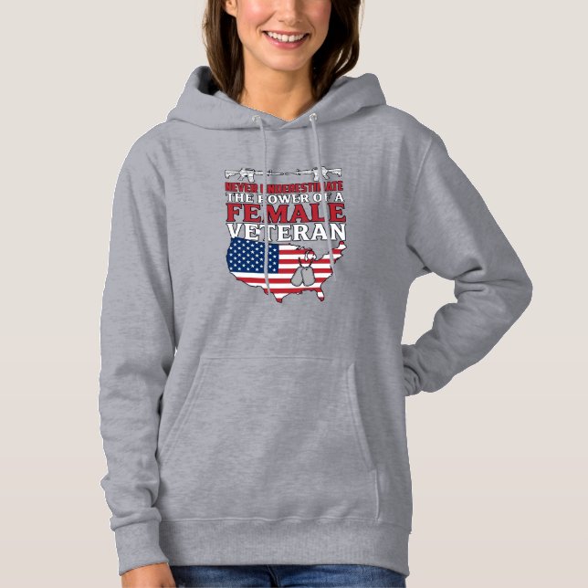 Poder de Veterana Patriota Desenho de Camisa Vinta (Frente)