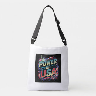 Poder do USA Tote Bag - Design Patriótico