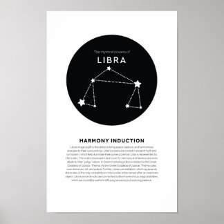 Poder Místico da Poster de Astrologia Zodiaca de L
