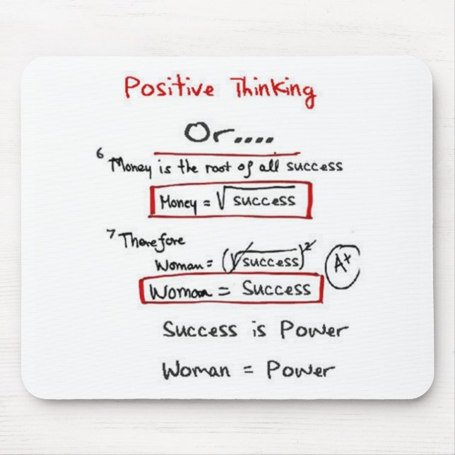 Poder Mousepad da mulher (Frente)