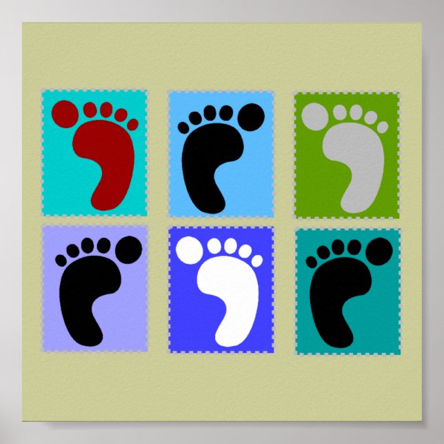 Podiatra Popart Art Poster (Frente)