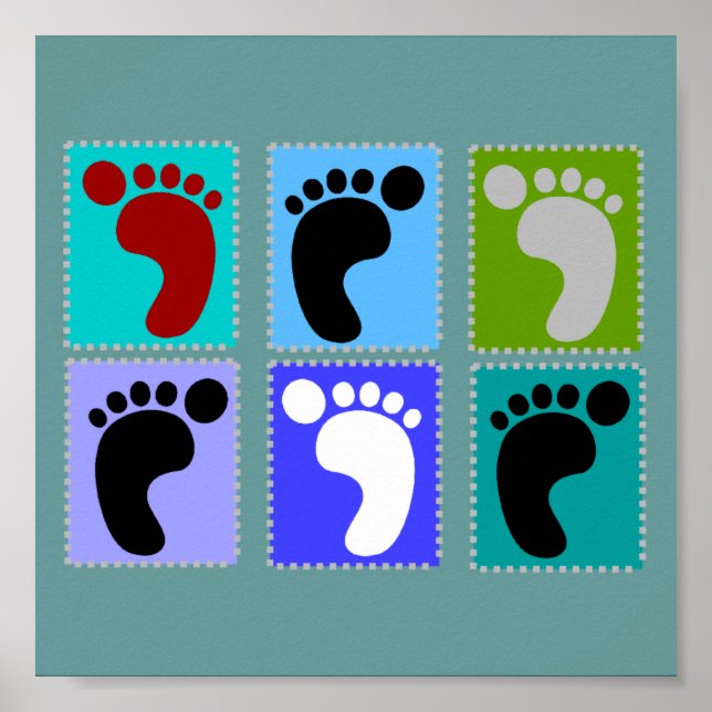 Podiatra Popart Art Poster (Frente)