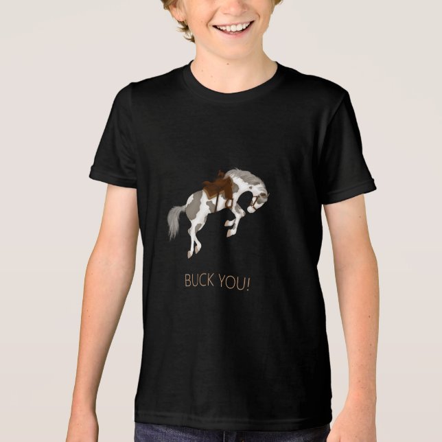 Põe-Te! Engraçado Paint Horse Escuro (Frente)