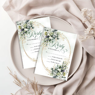 Poeira Botânica Verde Aquarela Verde Dourado RSVP