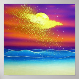 Poeira Dourada do Poster do Céu