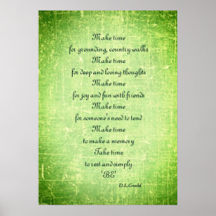 Poem art poster