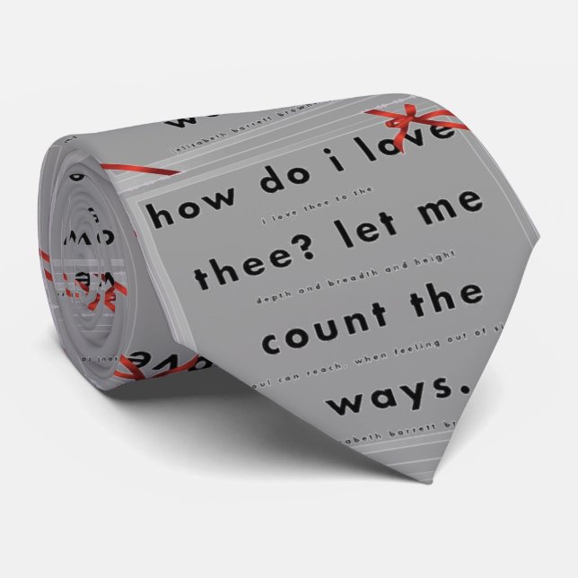 Poema Como Eu Te Amo Gravata (Rolled)