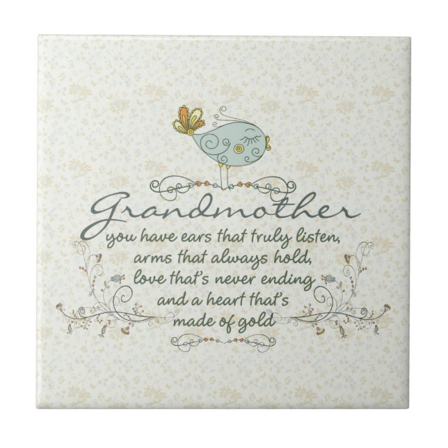 Poema da avó com pássaros (Frente)